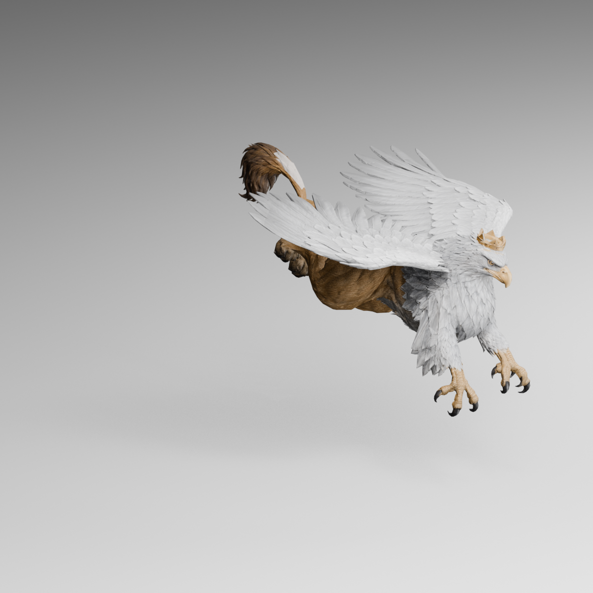Downward attack draft with a lower claw reach; actual Blender still, not installed in the game