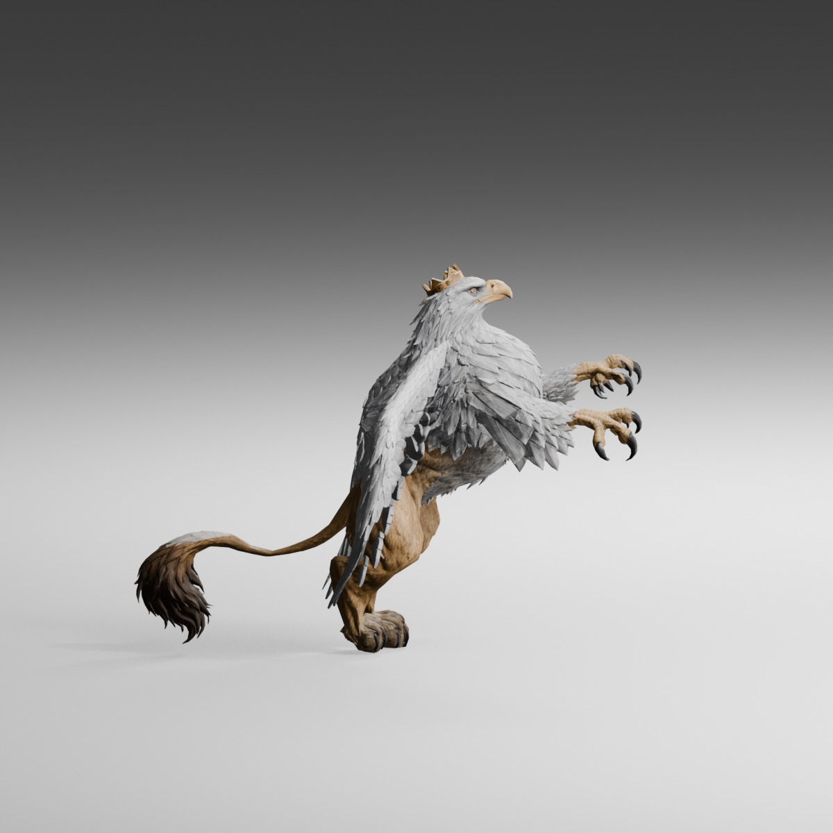 Holding, side view