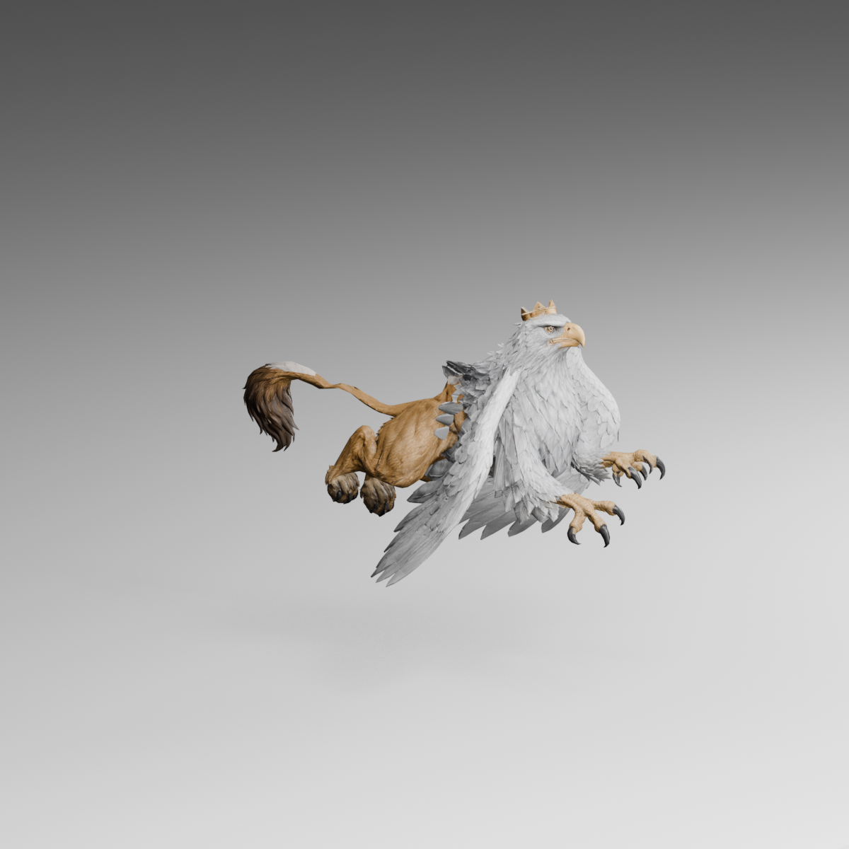 Flight downstroke, actual Blender still
