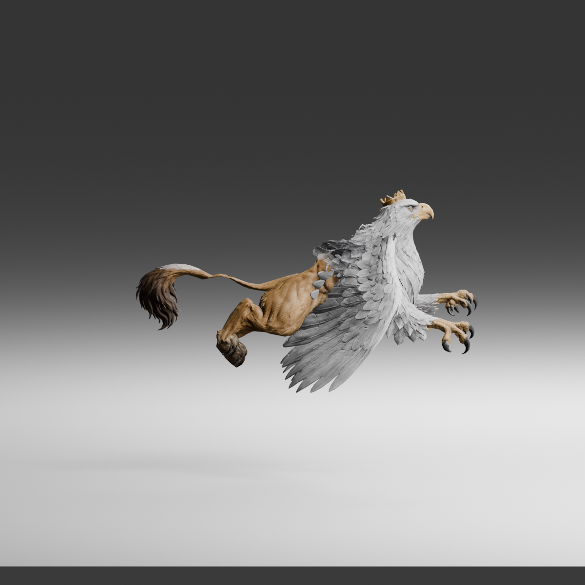 Downstroke, side view