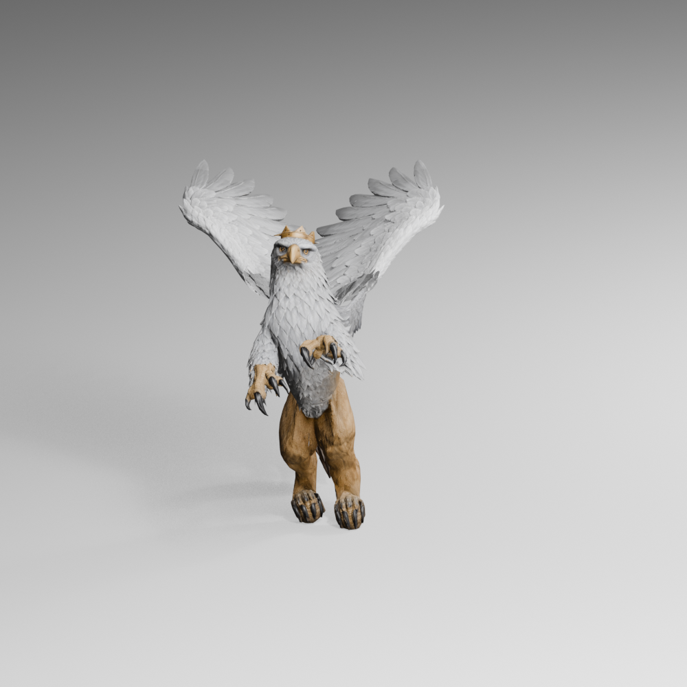 Earlier shoulder-only lift: upward feathers unlike the native turn silhouette