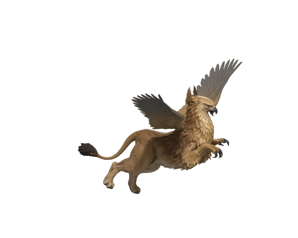 Mouth-opening trial during the forward pounce, a Blender still of the complete assembly rather than a battle capture