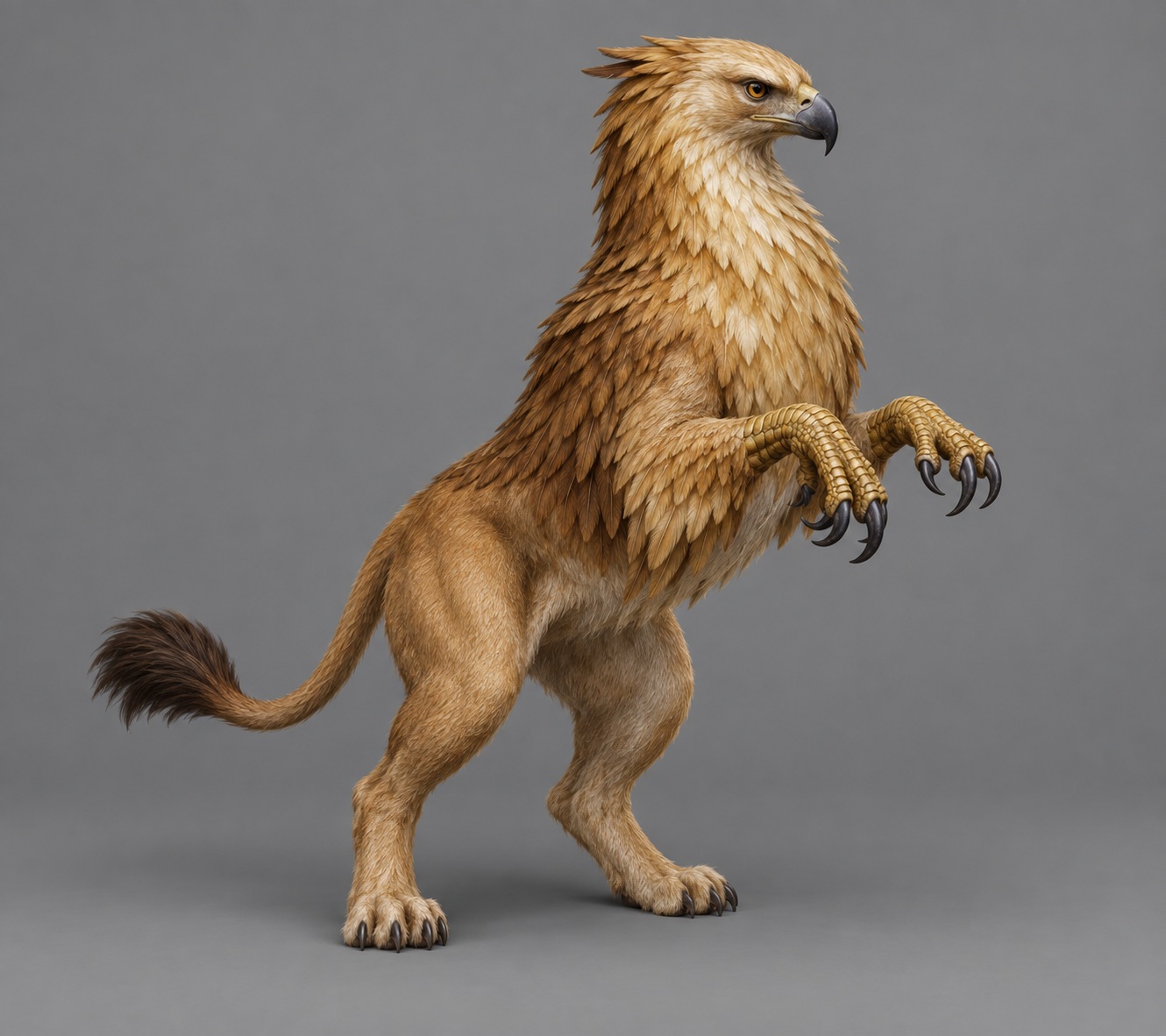 Griffin body concept from built-in image_gen; wings deliberately omitted for separate modeling