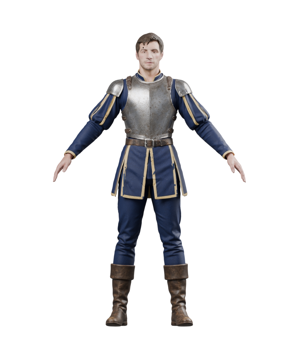 High-resolution Blender still of the new Meshy Pikeman body; recorded before the edging repair; the revised version is installed in 0.27.26