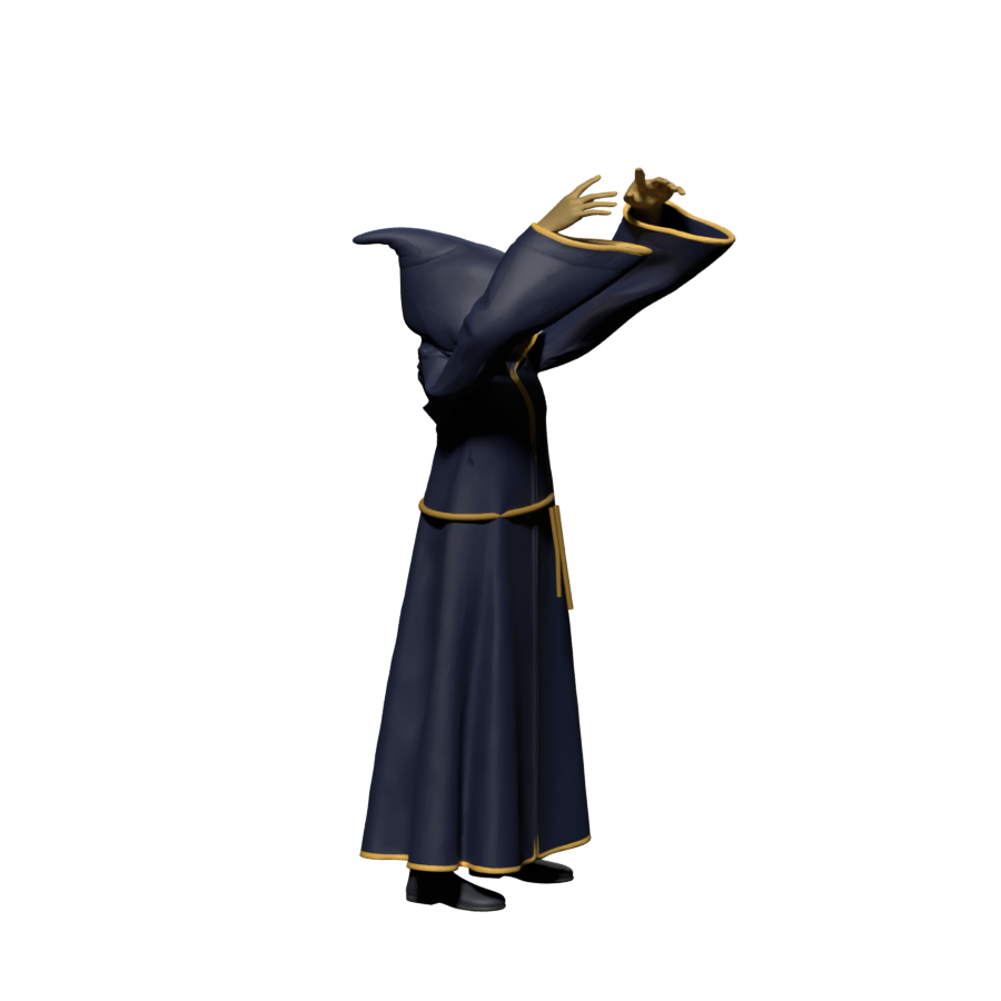 Diagnostic render with the added mantle hidden; not a proposed new design