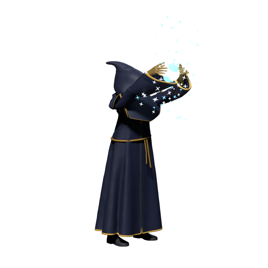 Crossed sparks and emissive core trial, high-resolution Blender still; not accepted