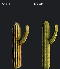 HD cactus comparison
