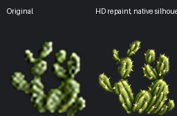 HD cluster-cactus comparison