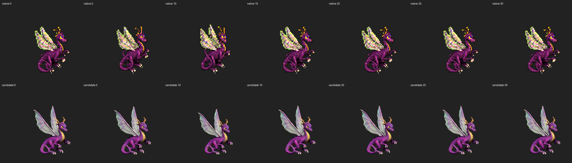 Native and Blender Fairy Dragon loop samples