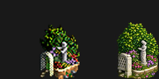 Native and final Garden of Revelation redraw