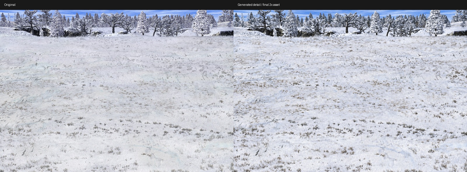 snow trees