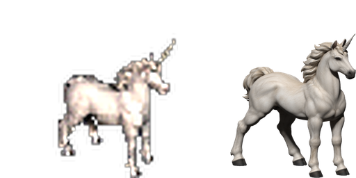 Native and Blender Unicorn loop samples