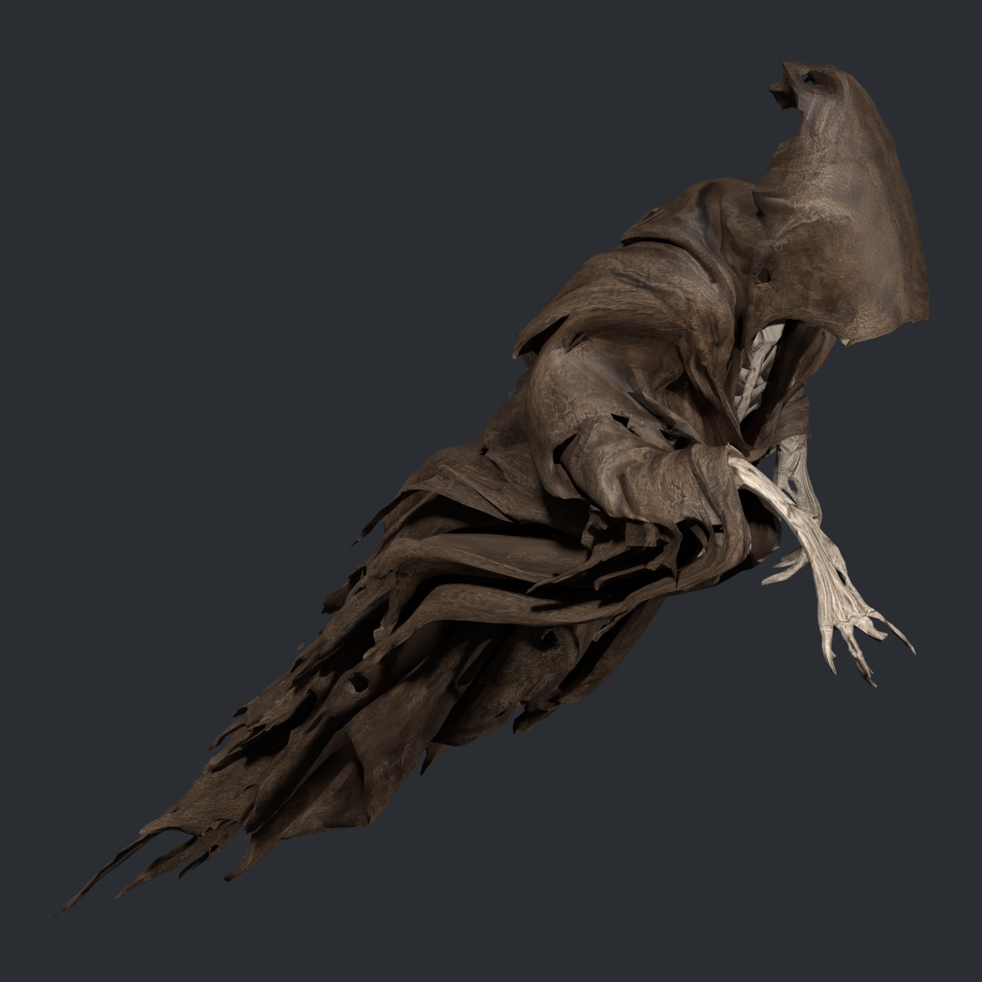 Wight reaching claw: 1400×1400 Blender still from the final scene