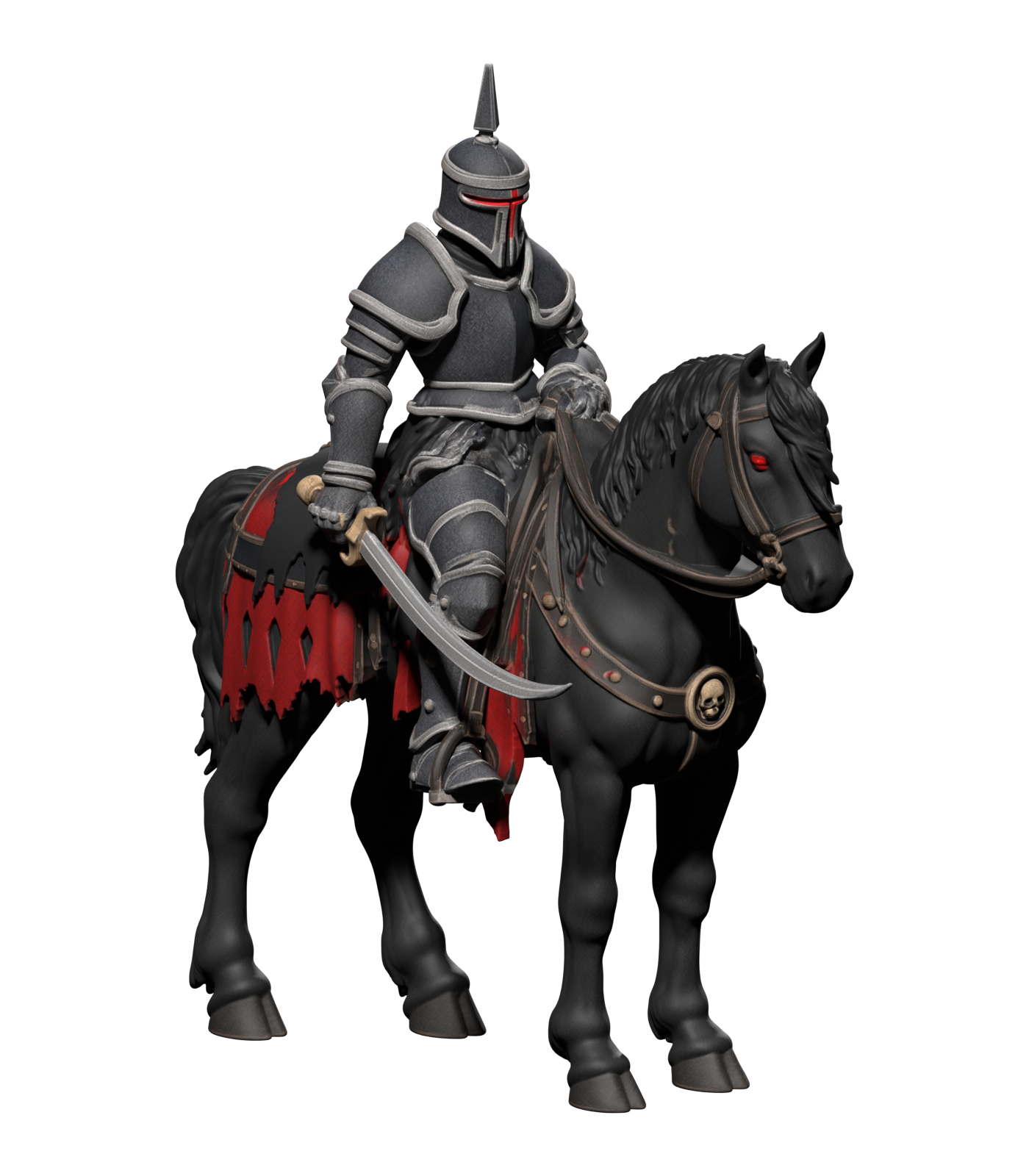 Black Knight — static Blender bootstrap, unrigged
