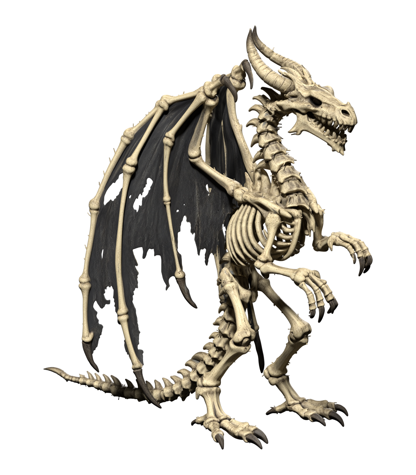 Bone Dragon — static Blender bootstrap, unrigged