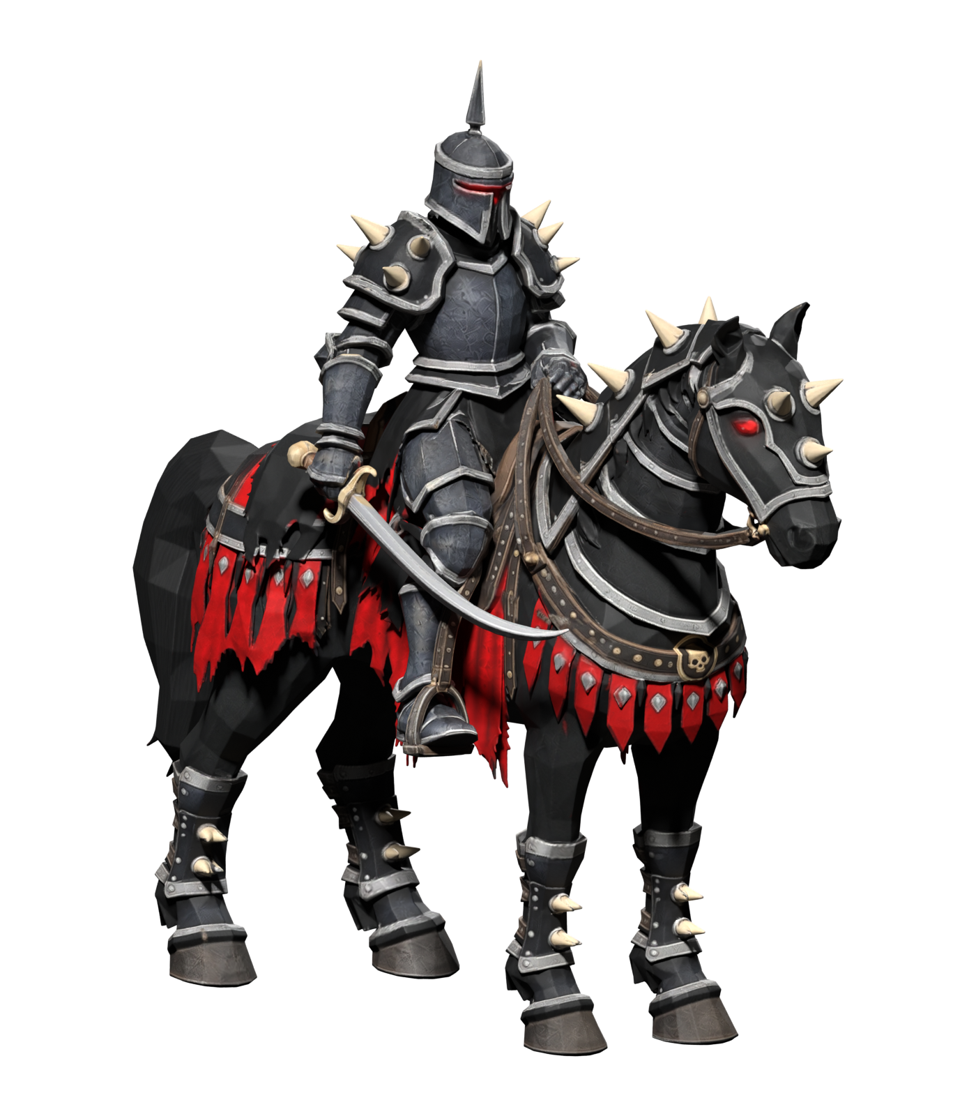 Dread Knight — static Blender bootstrap, unrigged