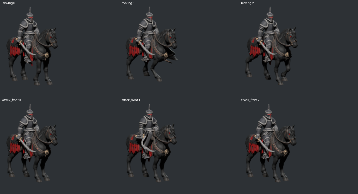 First binding probe with stretched horse-chest and arm regions